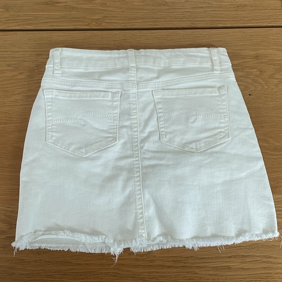 Justice White Denim Mini Skirt - Picture 2 of 5